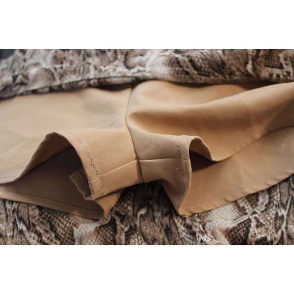En Saison Mini Skort Size Large Snake Skin Print Tiered Ruffle Flowy Chiffon Y2K - Picture 12 of 12